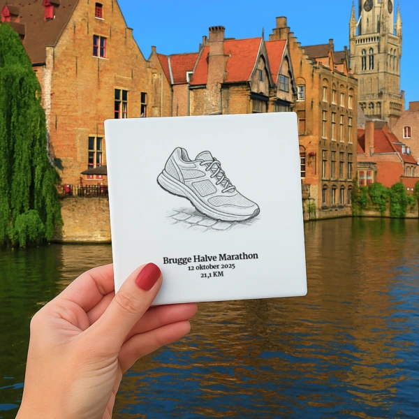 Brugge (Halve) Marathon Tegeltje (met naam) - Image 2