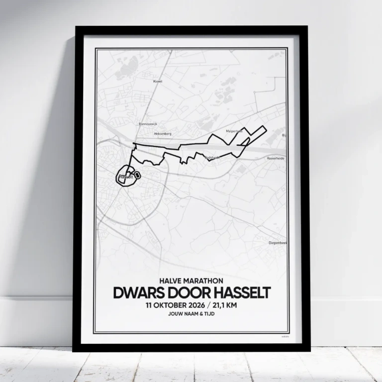 Dwars door Hasselt Halve Marathon 2026 poster