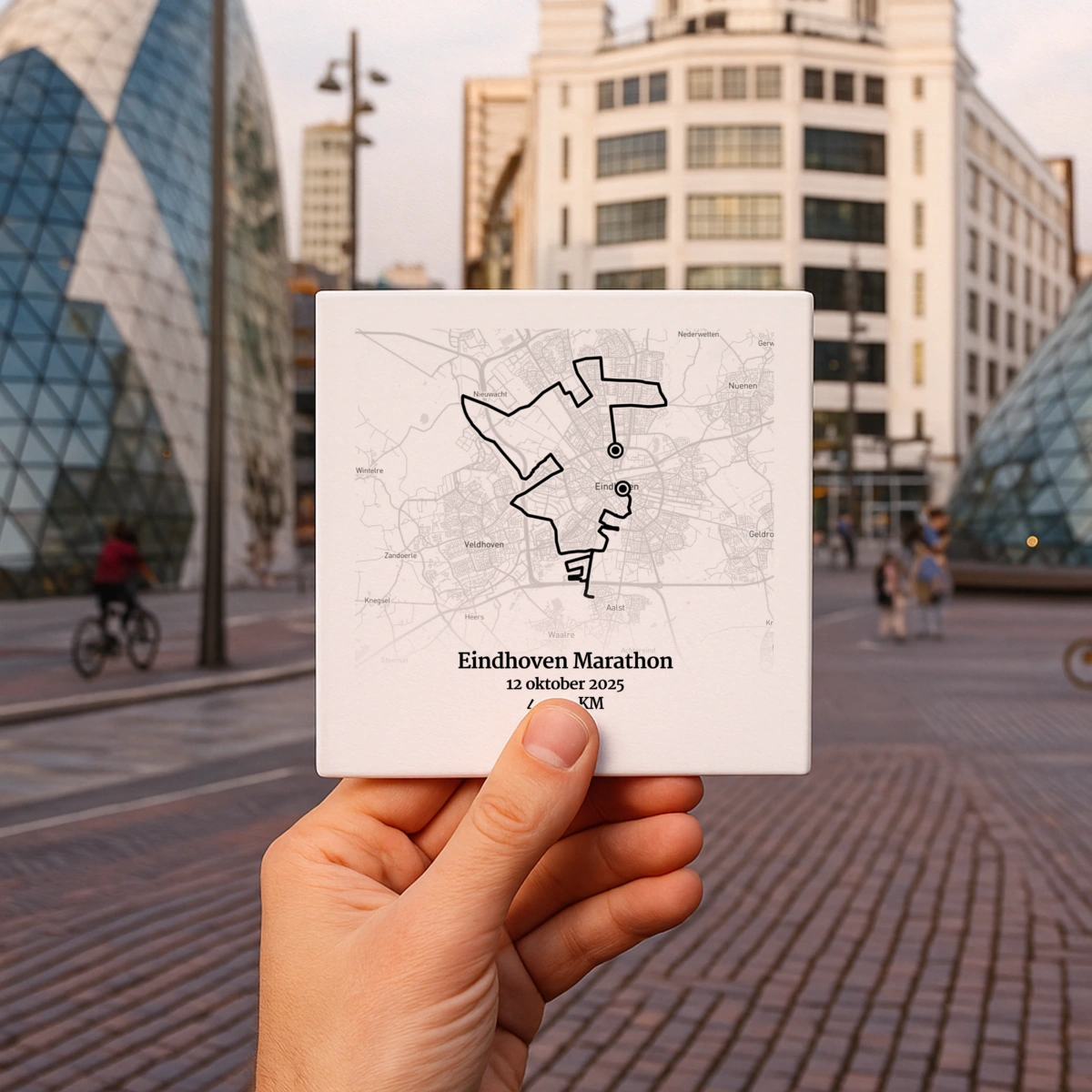 Eindhoven Marathon 2025 route tegeltje