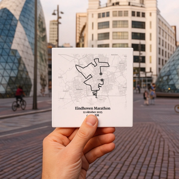 Eindhoven Marathon 2025 route tegeltje