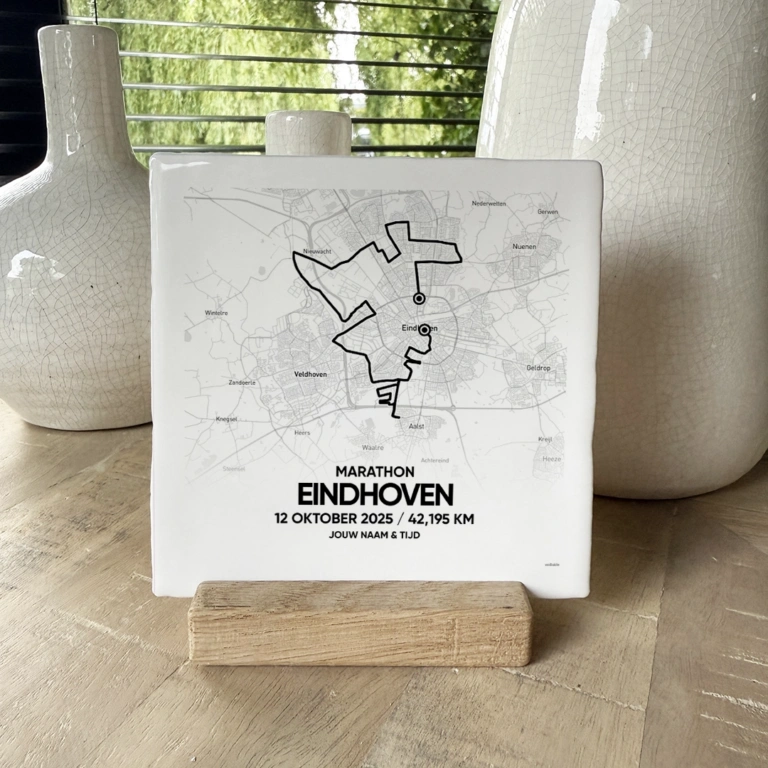 Eindhoven marathon route tegeltje 2025