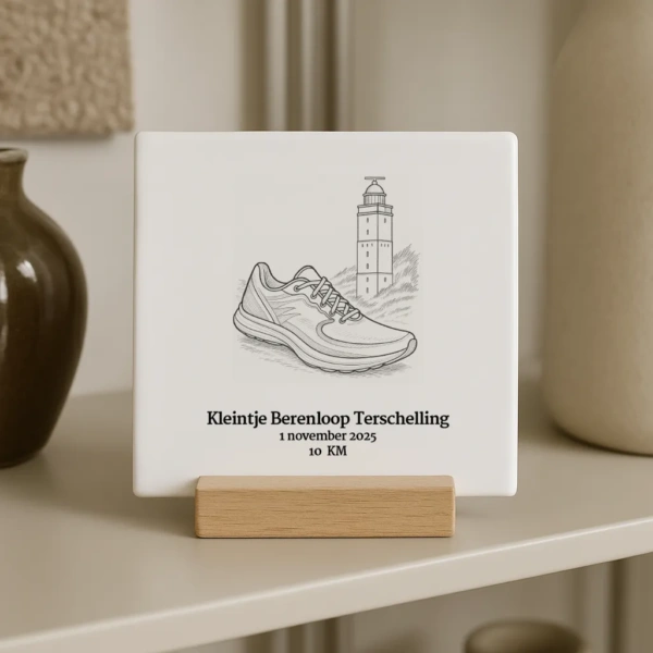 Berenloop Terschelling Marathon Tegeltje, alle afstanden (met naam & tijd) - Image 3