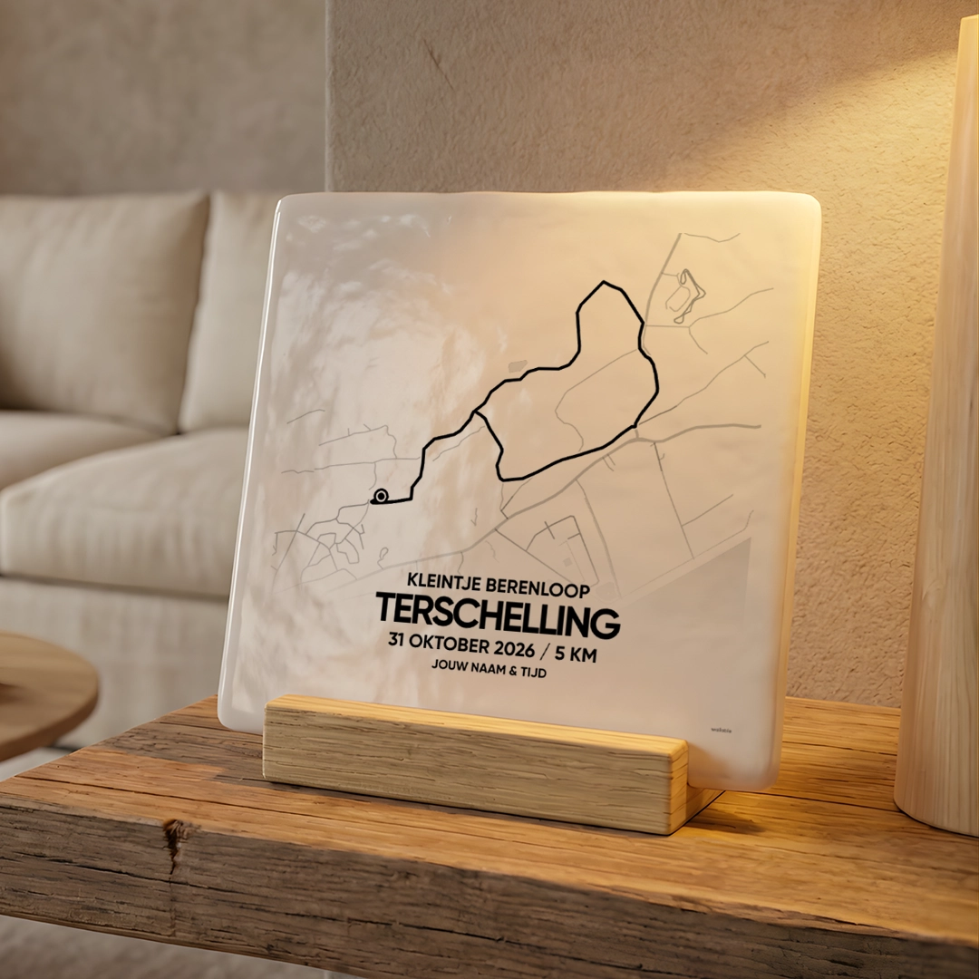 Kleintje Berenloop 5 KM 2026 tegeltje met naam