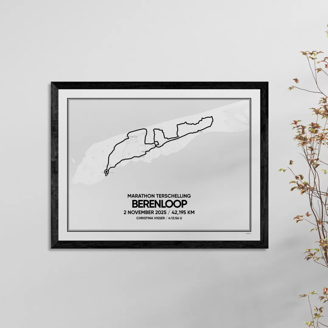 Berenloop marathon 2025 poster liggend