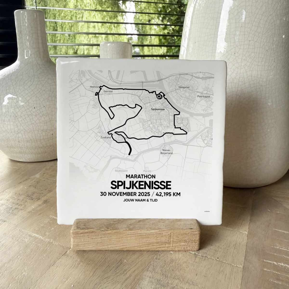 Spijkenisse Marathon 2025 Route Tegeltje