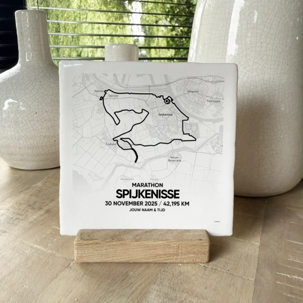 Spijkenisse Marathon 2025 Route Tegeltje