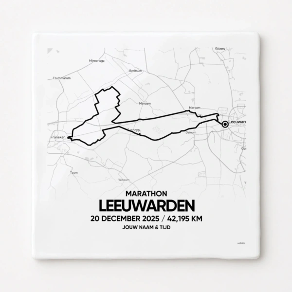Leeuwarden (halve) Marathon 2025 Tegeltje