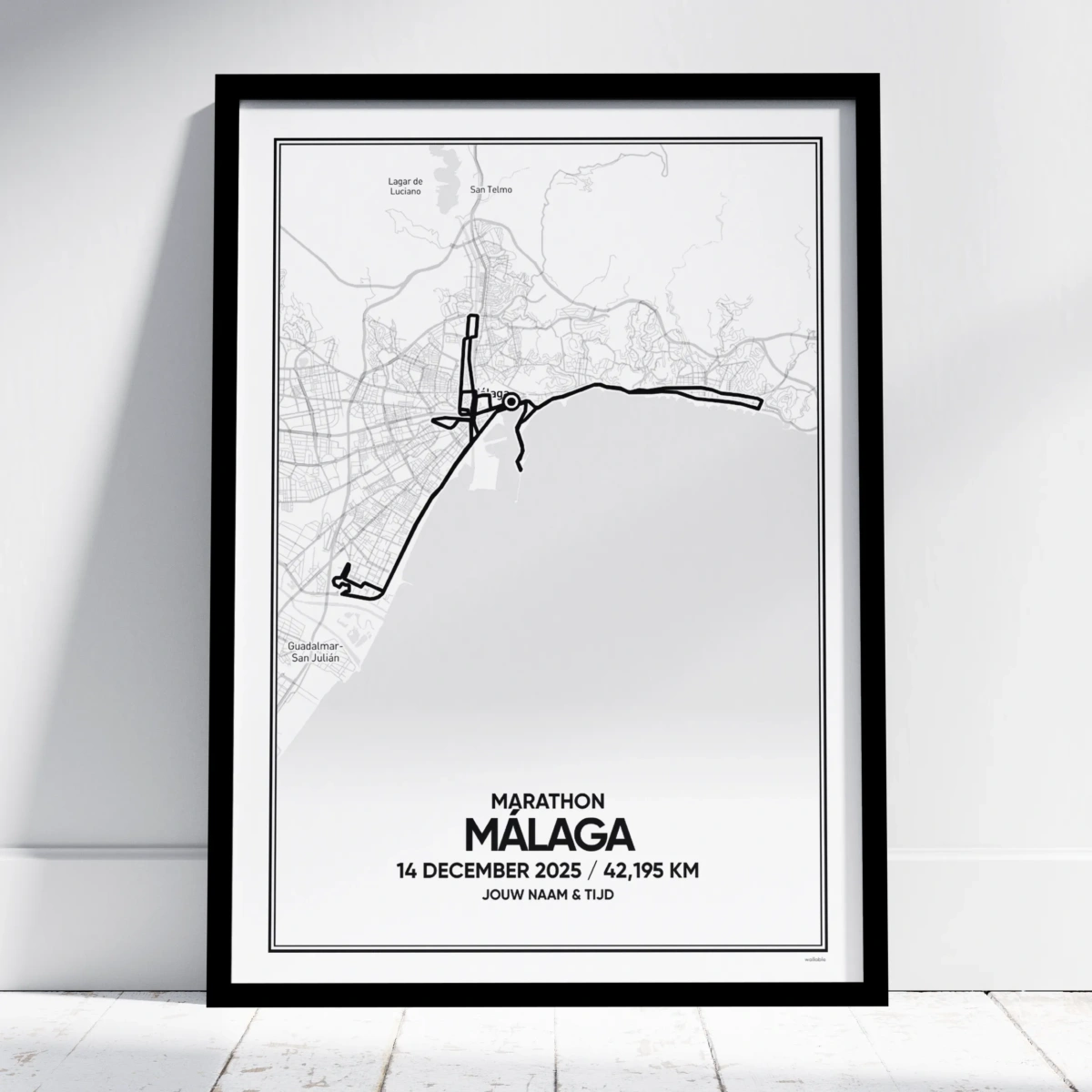 Málaga (halve) Marathon 2025 print