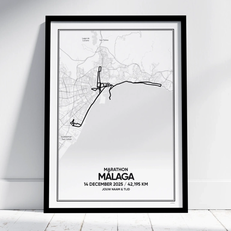 Málaga (halve) Marathon 2025 print