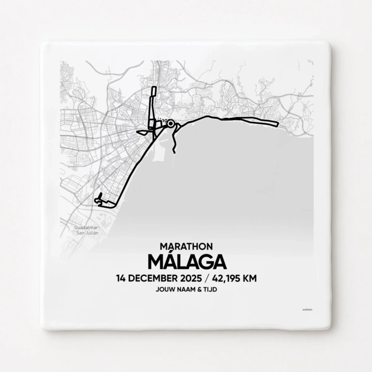 Málaga (halve) Marathon 2025 Tegeltje