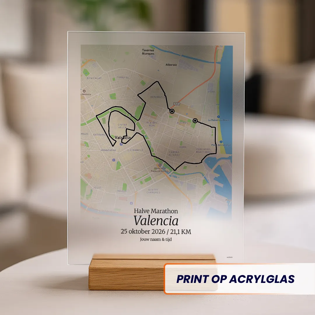 Valencia Halve Marathon 2026 acrylglas print