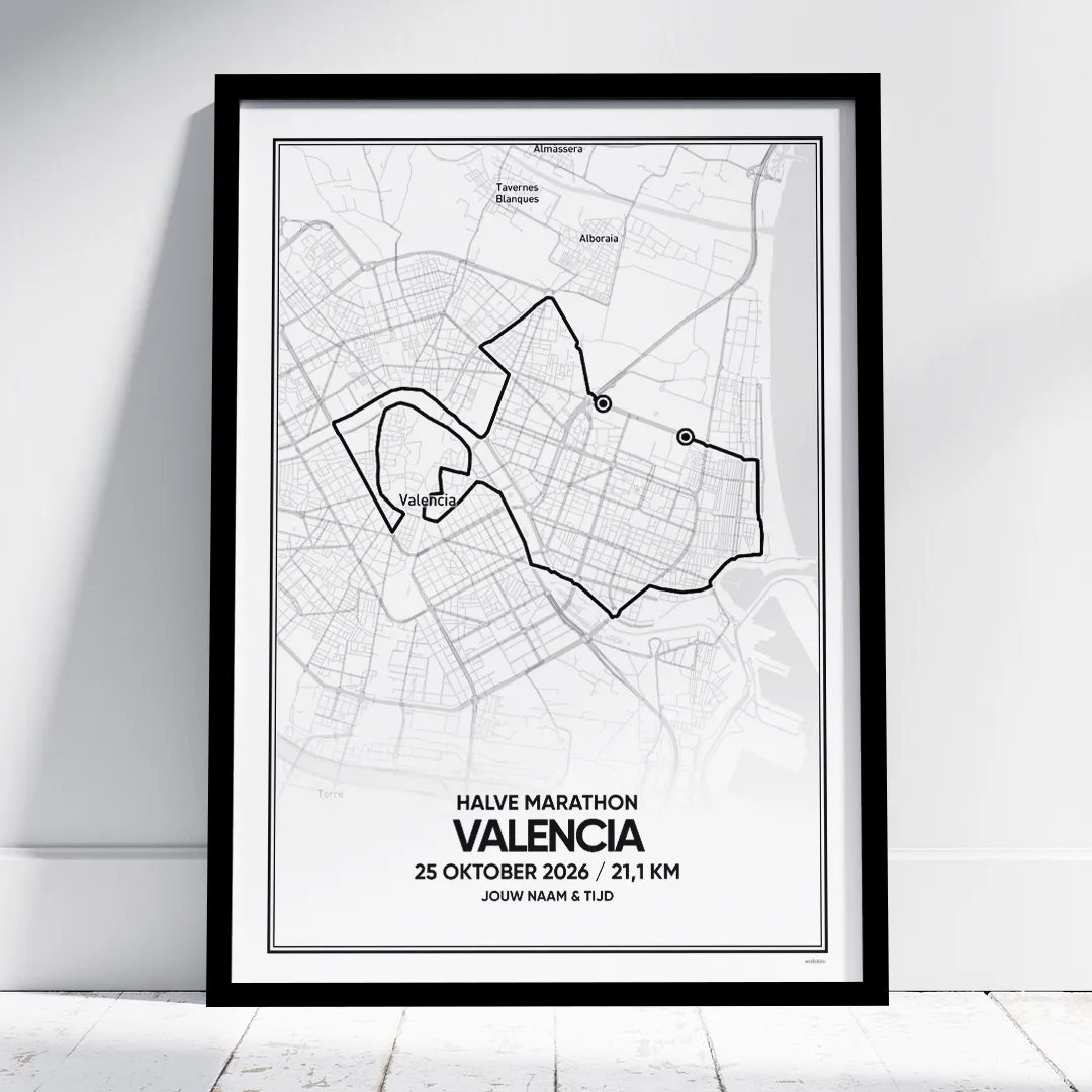 Valencia Halve Marathon 2026 poster Valencia Halve Marathon 2026 poster