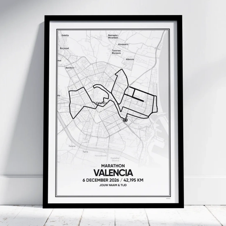 Valencia Marathon 2026 poster