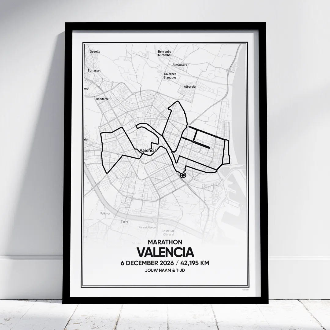 Valencia Marathon 2026 poster Valencia Marathon 2026 poster