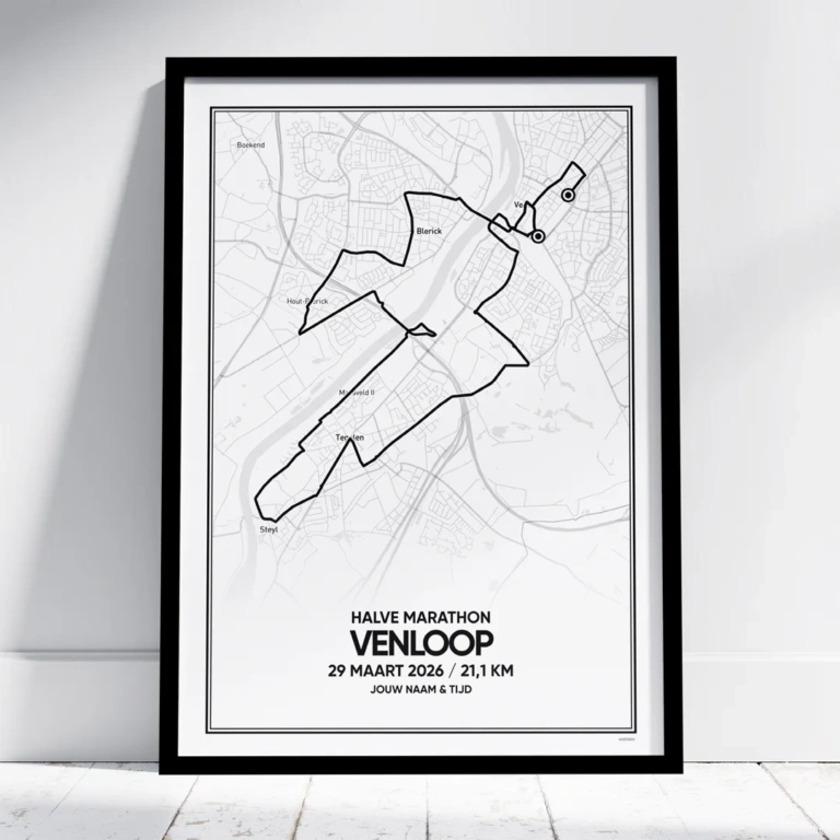 Venloop halve marathon 2026 route poster