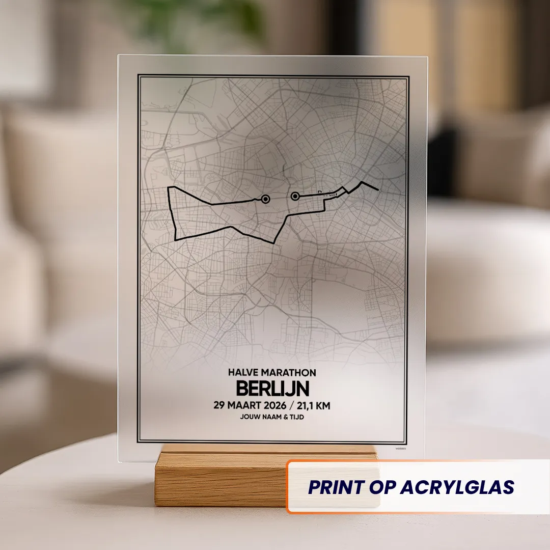 Berlijn halve marathon 2026 acrylglas print