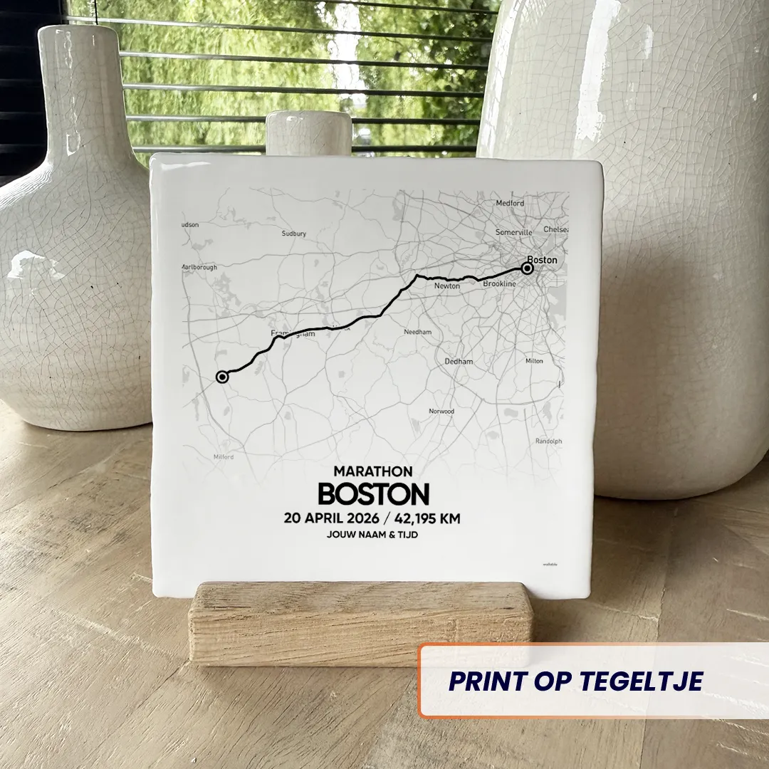 Boston marathon 2026 tegeltje
