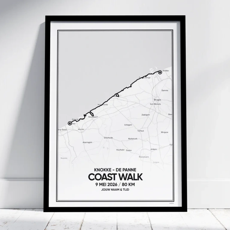 Coast walk Belgie 2026 poster