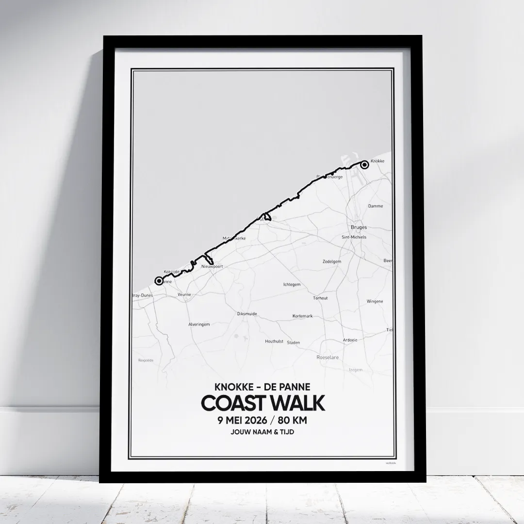 Coast walk Belgie 2026 poster Coast walk Belgie 2026 poster