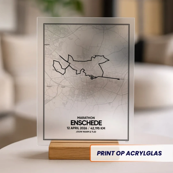Enschede marathon 2026 acrylglas print