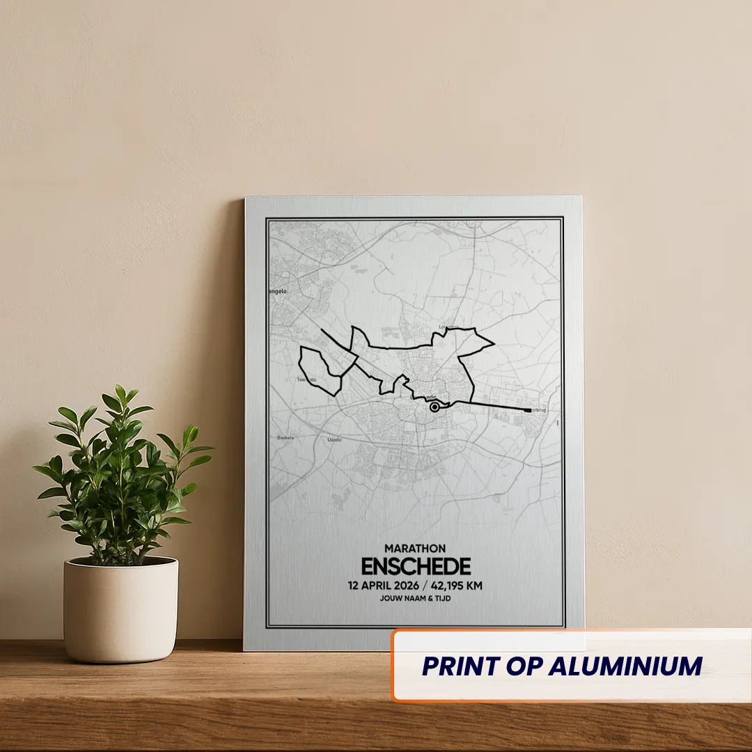 Enschede marathon 2026 aluminium print