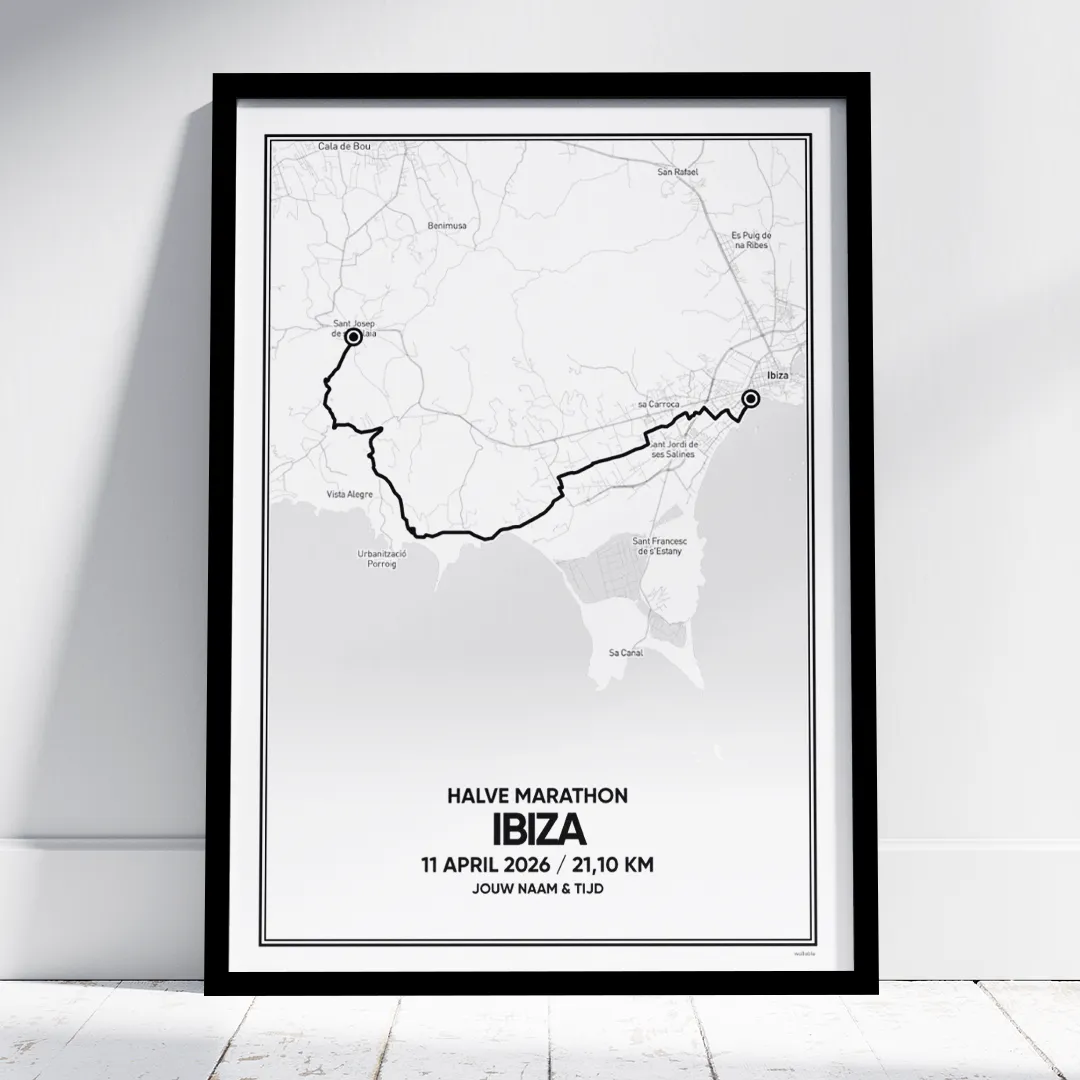 Ibiza halve marathon 2026 poster