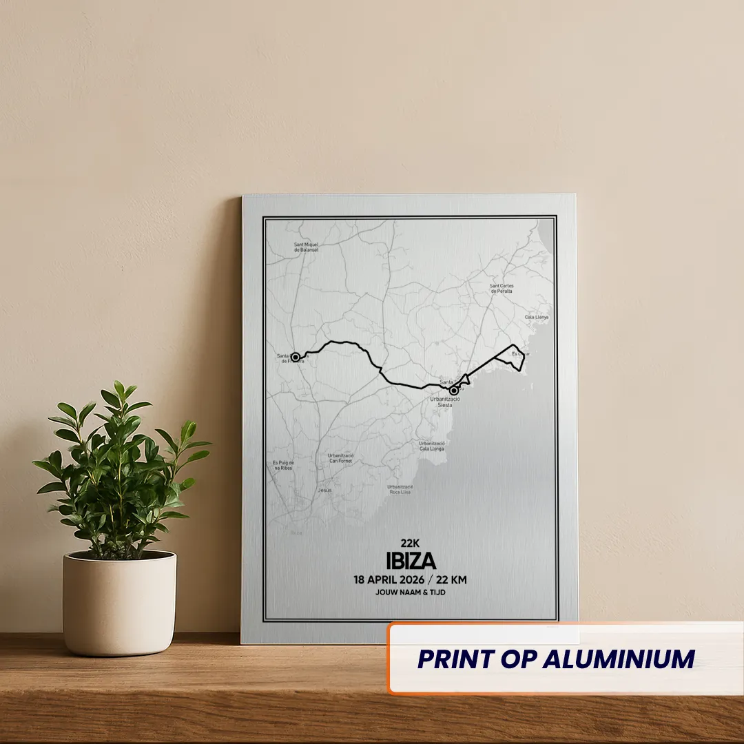 Ibiza 22K 2026 aluminium print
