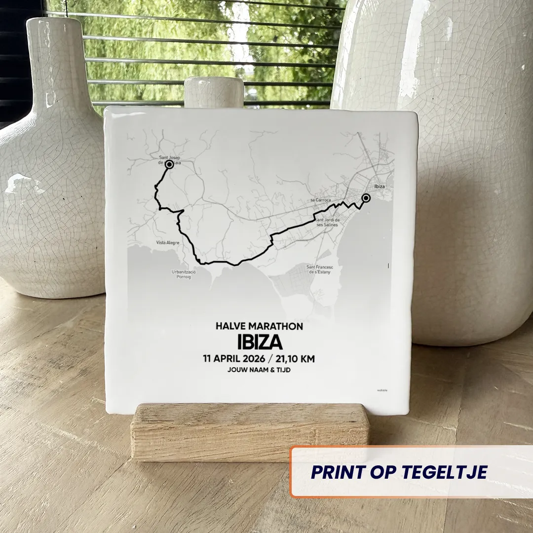Ibiza halve marathon 2026 tegeltje