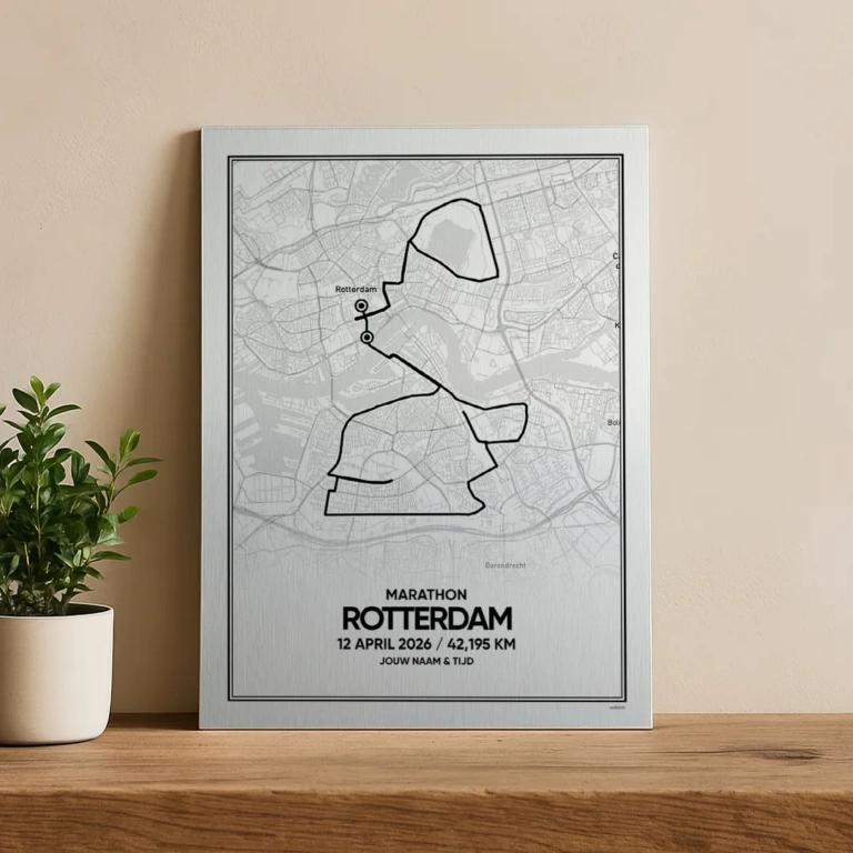 Rotterdam Marathon 2026 aluminium print