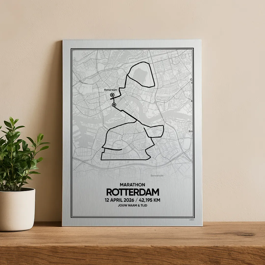 Rotterdam Marathon 2026 aluminium print