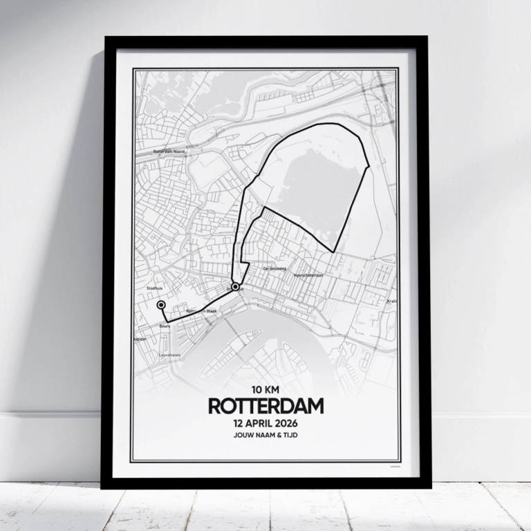 Rotterdam marathon 10 km 2026 poster