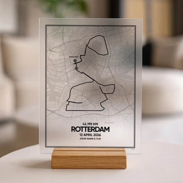 Rotterdam marathon 42k 2026 acrylglas print