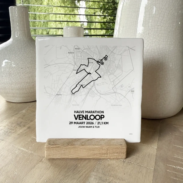Venloop 2026 Halve Marathon Tegeltje met houder