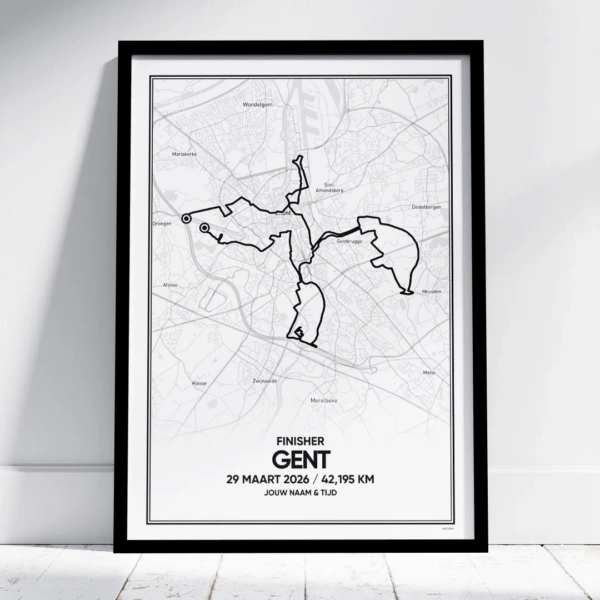 Gent marathon 2026 finisher poster