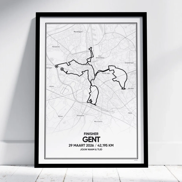 Gent marathon 2026 finisher poster