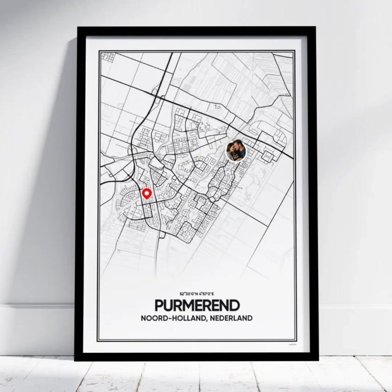 stadskaart Purmerend poster