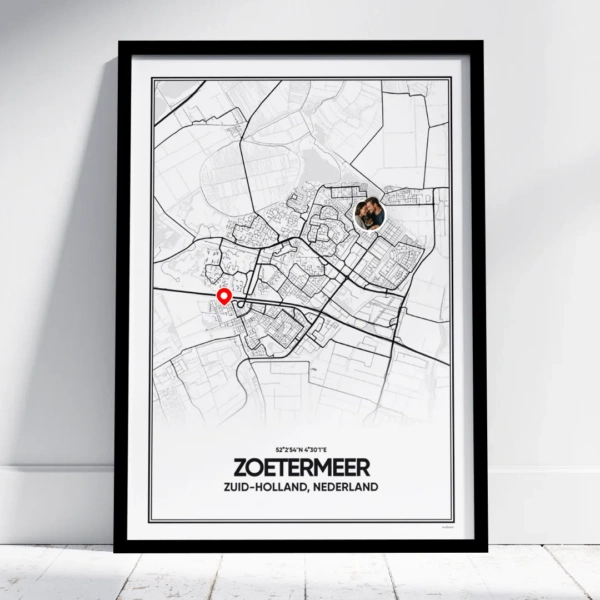 stadskaart Zoetermeer poster