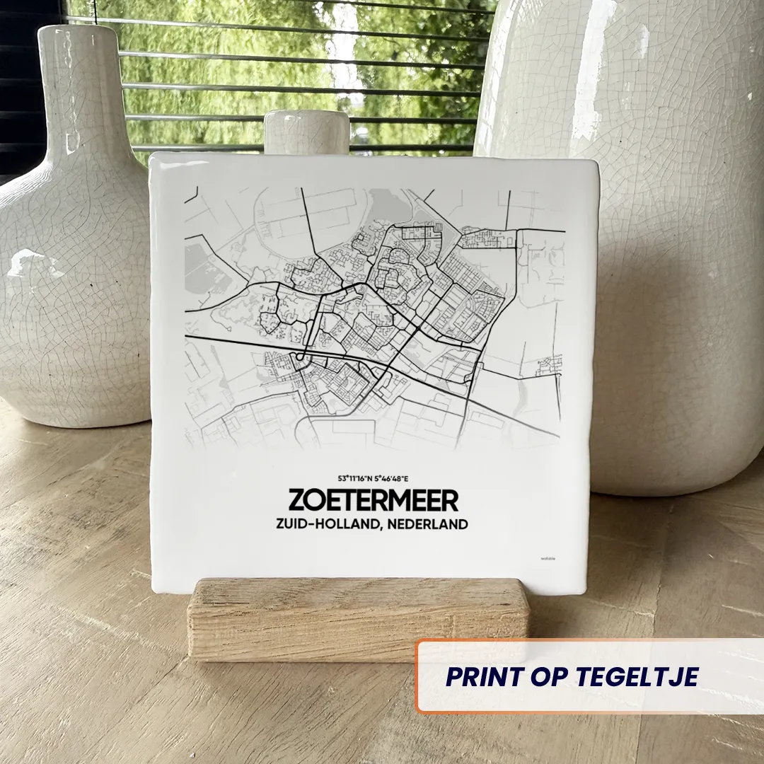 stadskaart Zoetermeer tegeltje