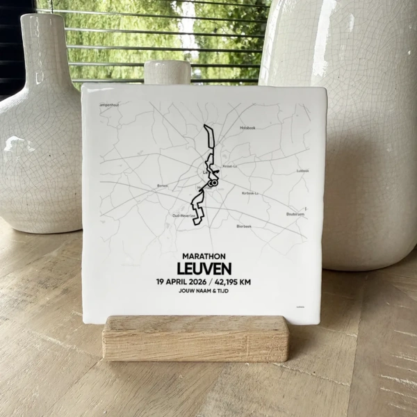 Leuven Marathon 2026 tegeltje.