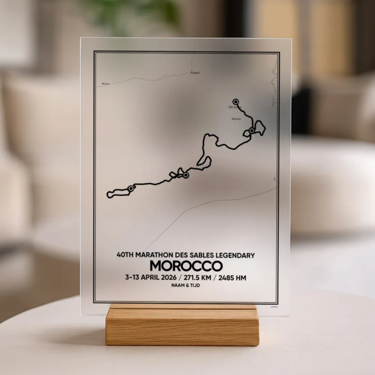 Marathon des sables Morocco 2026 acrylglas print