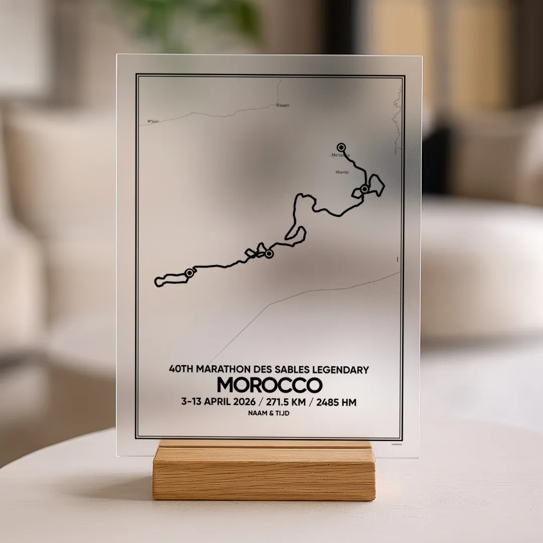 Marathon des sables Morocco 2026 acrylglas print