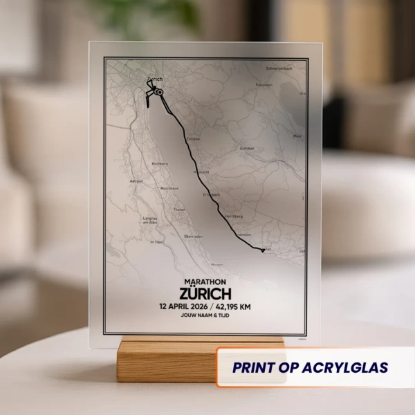 Zurich marathon 2026 acrylglas print
