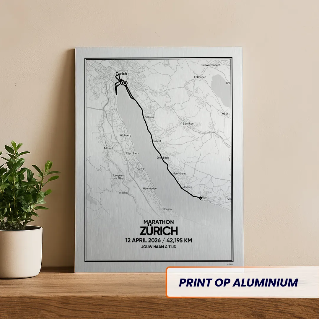 Zurich marathon 2026 aluminium print