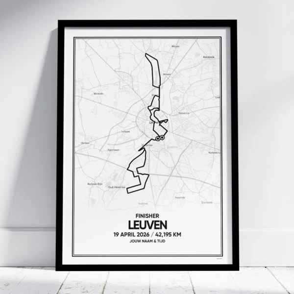 Leuven marathon 2026 finisher poster