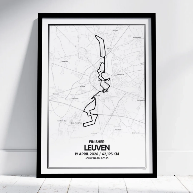 Leuven marathon 2026 finisher poster