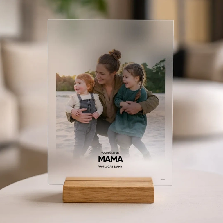 Maak eenvoudig een uniek moederdag cadeau: jouw favoriete foto op acrylglas