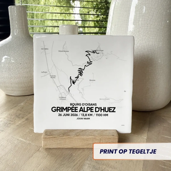 Grimpée Alpe d'Huez 2026 tegeltje