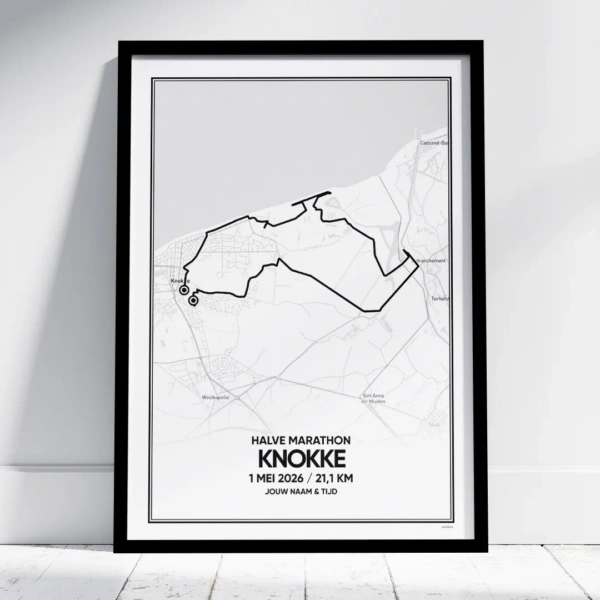Knokke halve marathon 2026 poster