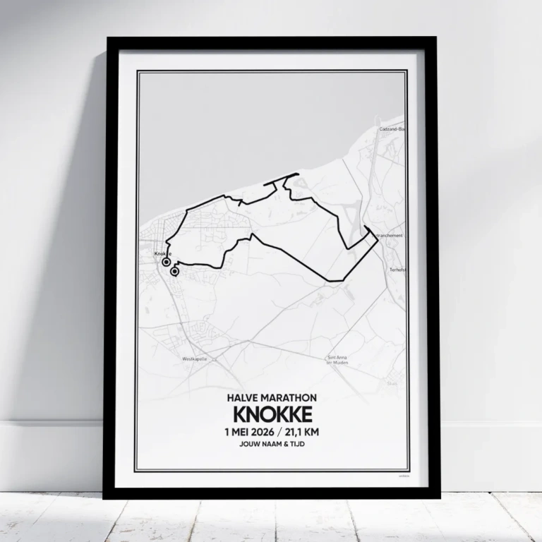 Knokke halve marathon 2026 poster
