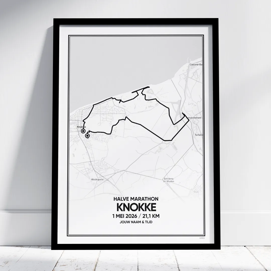 Knokke halve marathon 2026 poster Knokke halve marathon 2026 poster